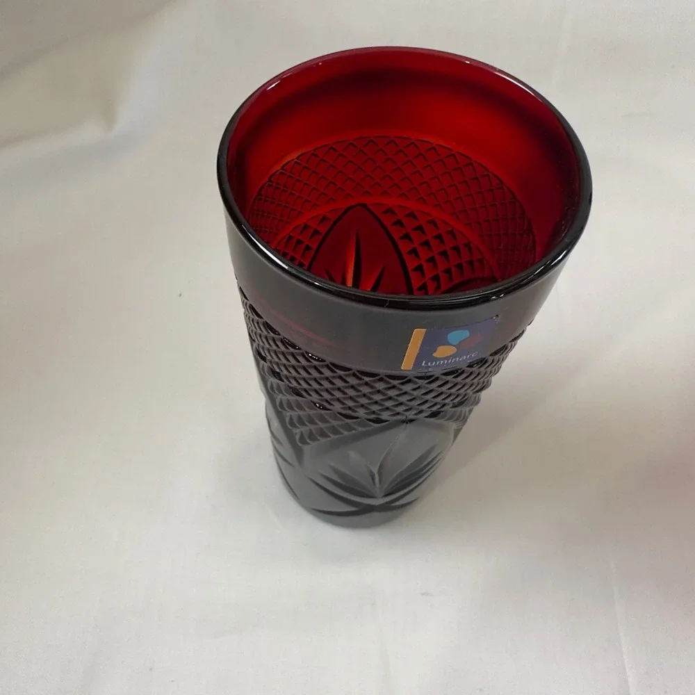 4 Luminarc Ruby Tumblers‎ 6.25